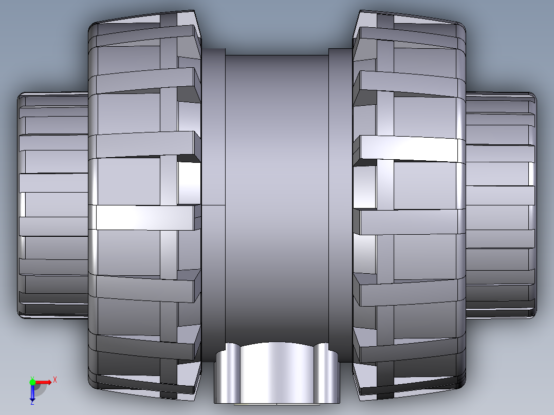 13SSENV 女性结束EasyFit弹簧止回阀、NPT螺纹俯视图