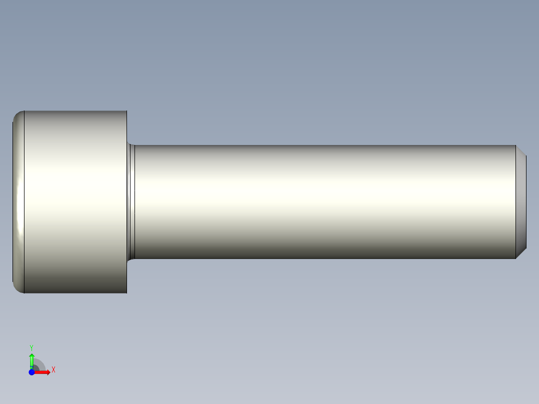 螺钉-DIN_912-M10x35.stp前视图