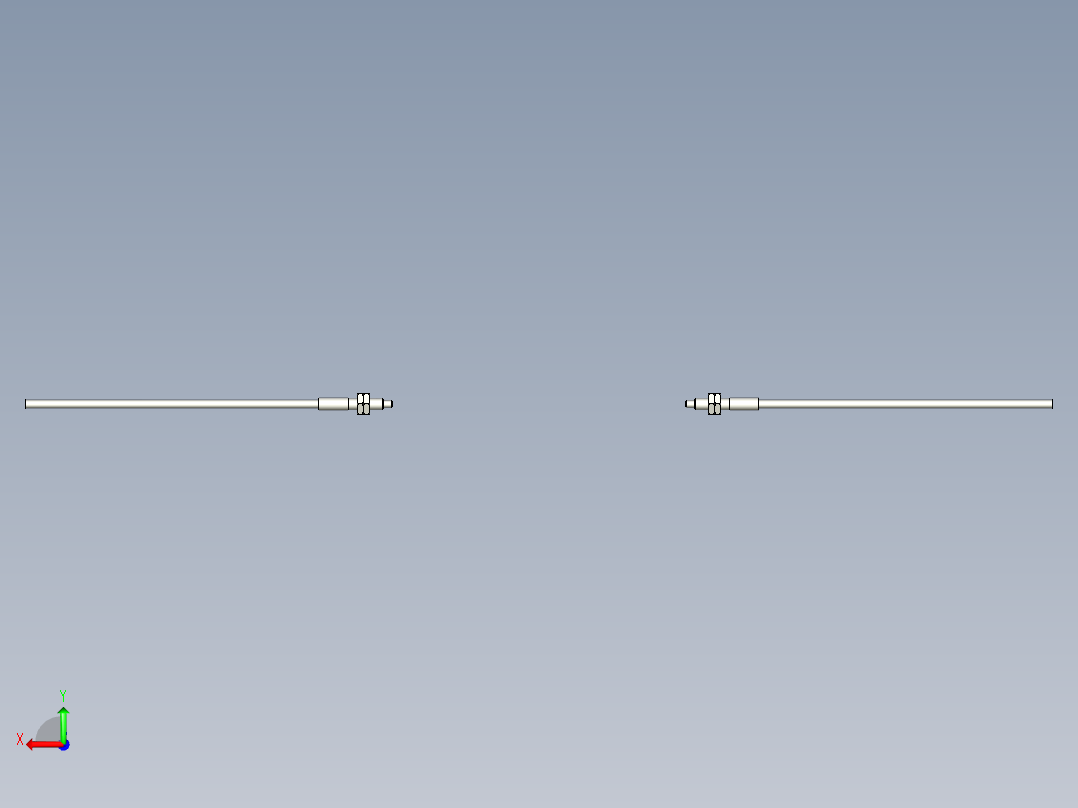 耐高温玻璃光纤_对射型FT-GW411_3D后视图