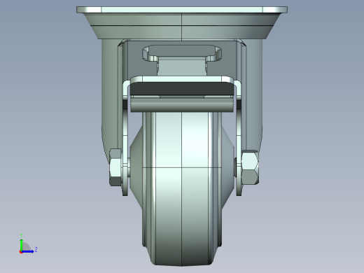 工业脚轮左视缩略图