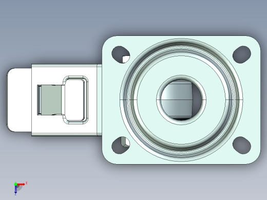 工业脚轮俯视缩略图