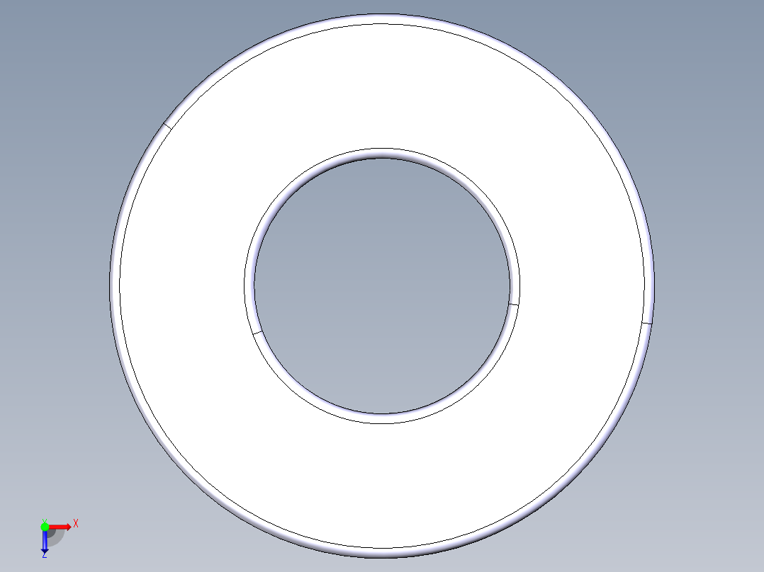 平面推力球轴承51202俯视图