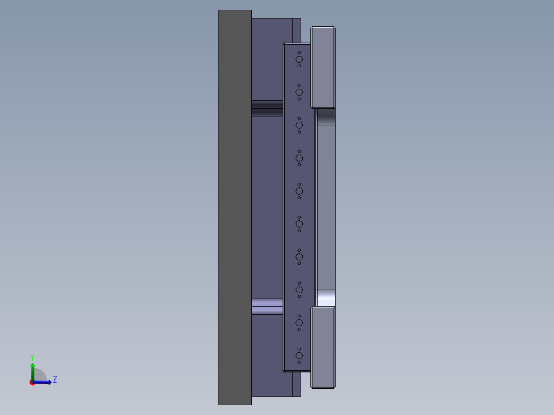 外管整体喷砂治具左视图
