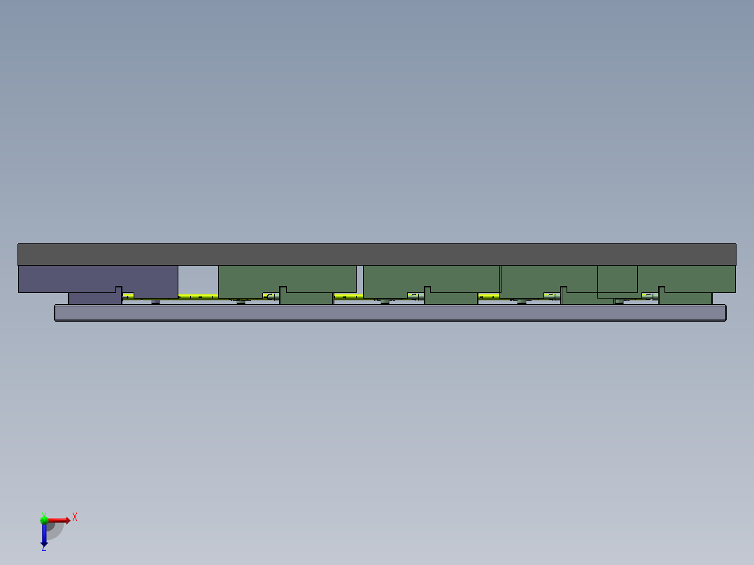 外管整体喷砂治具俯视图