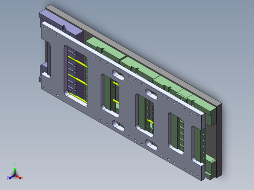 外管整体喷砂治具正等轴测缩略图