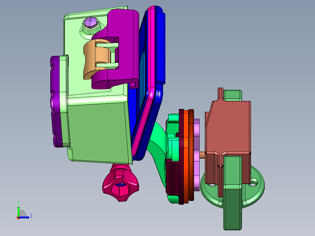 直播防水骑行运动相机左视图