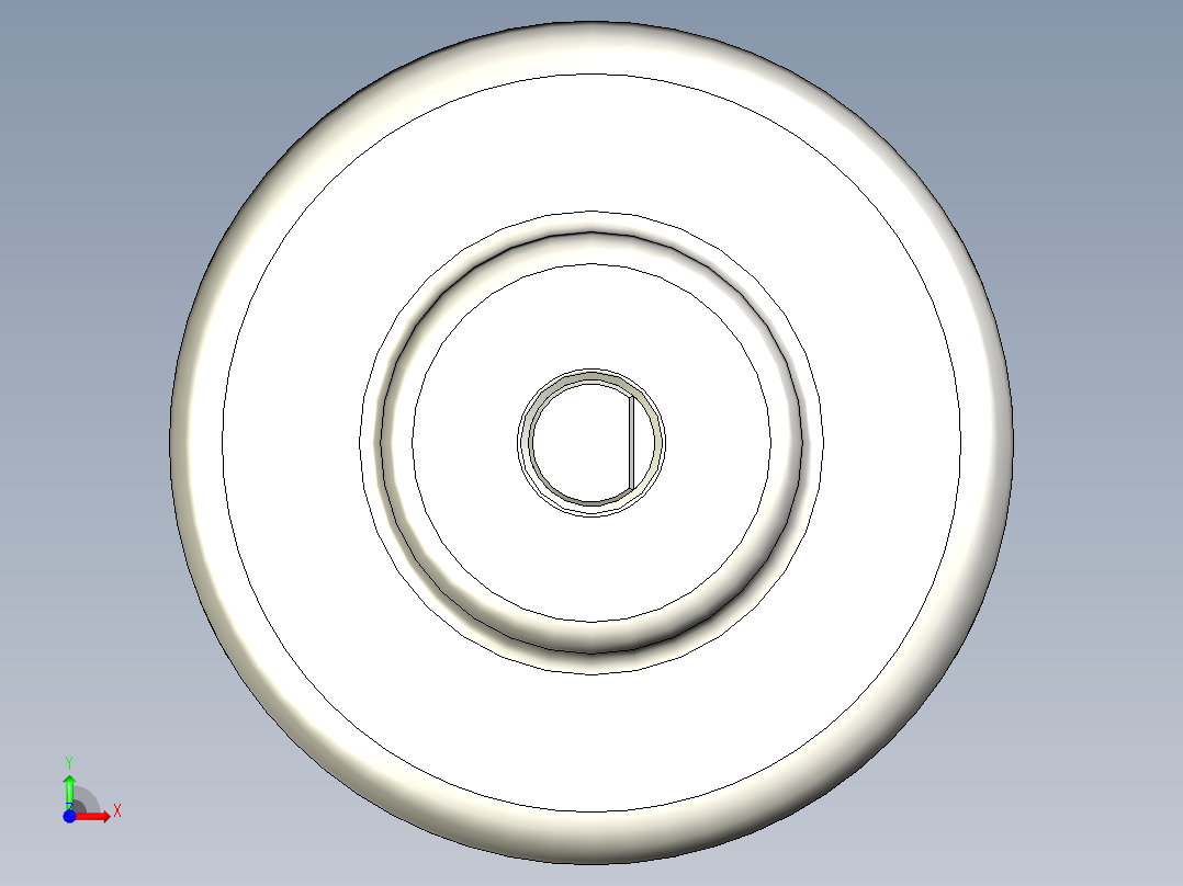 电动马达4＂x2＂前视图