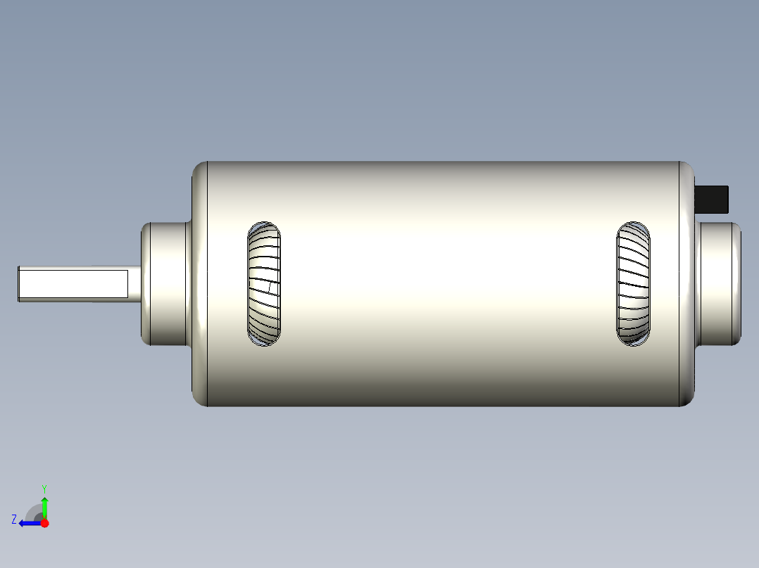电动马达4＂x2＂右视图