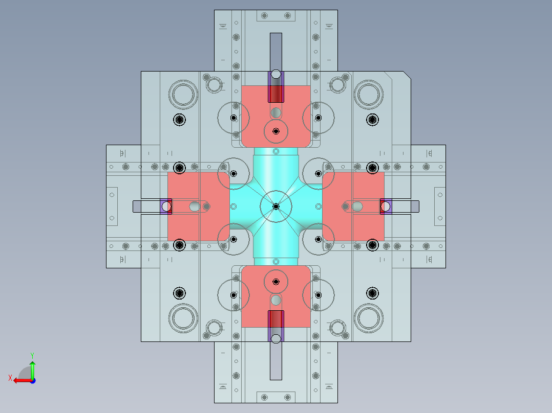 带4个幻灯片的聚氯乙烯弯头110后视图