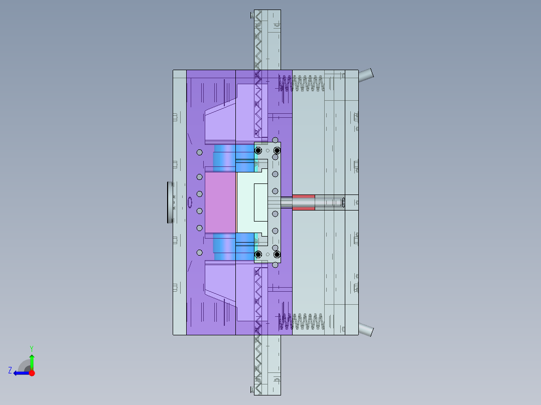 带4个幻灯片的聚氯乙烯弯头110右视图