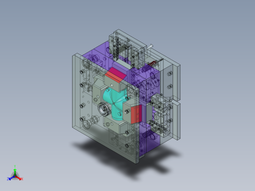 带4个幻灯片的聚氯乙烯弯头110正等轴测缩略图