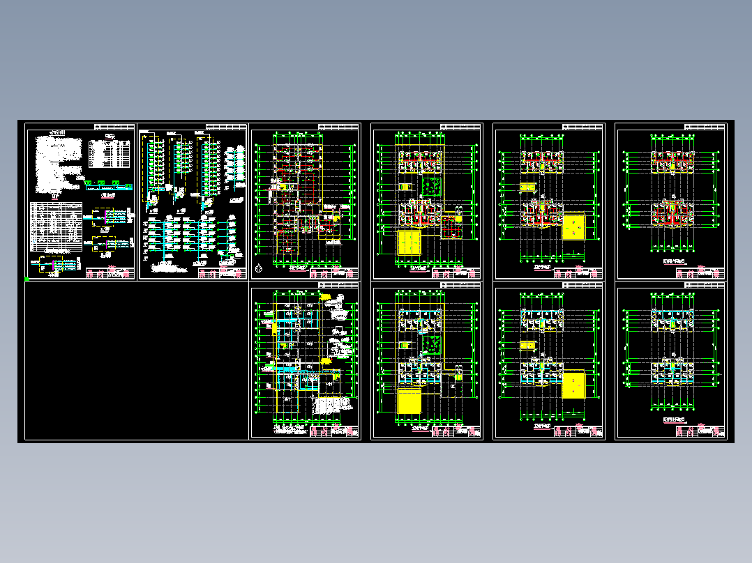 湖南某商住楼照明用电设计图