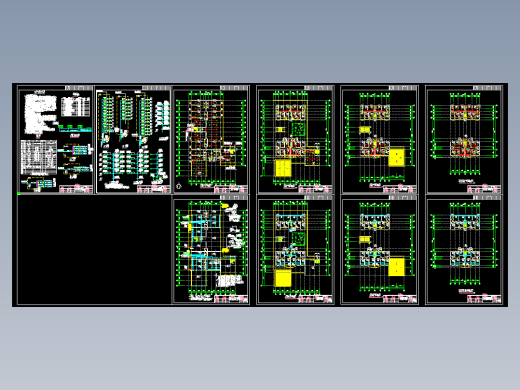 湖南某商住楼照明用电设计图