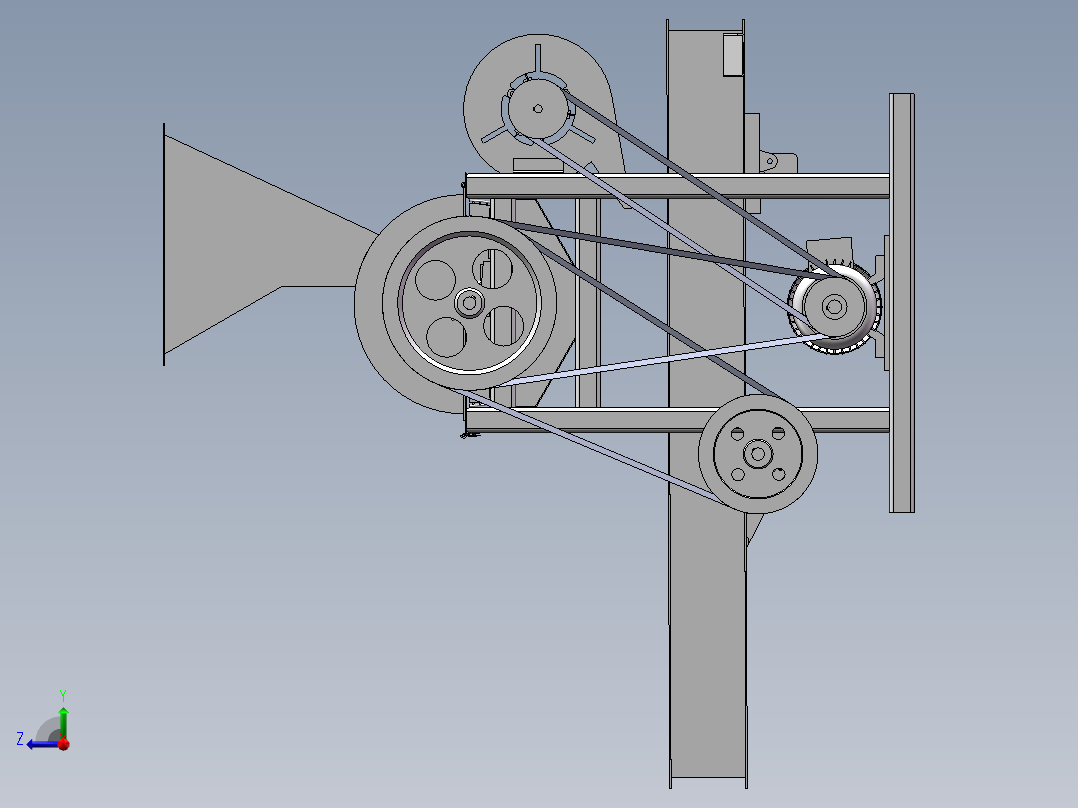 板栗挤压式脱壳机sw20右视图