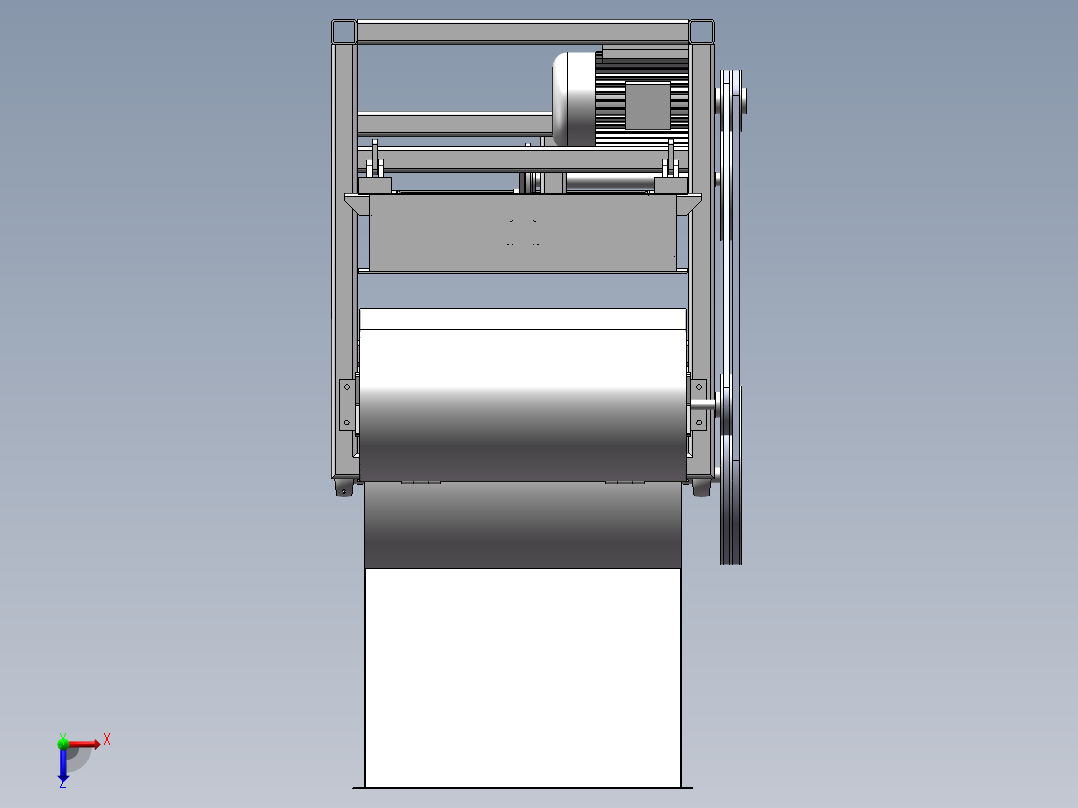 板栗挤压式脱壳机sw20俯视图