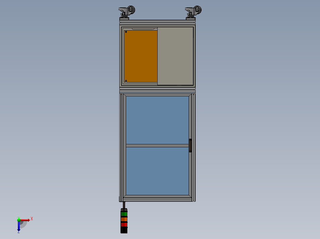 压装衬套压装机（sw20可编辑+工程图）俯视图
