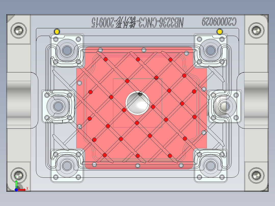 NB3236-WLAN-笔记本CNC工装夹具三维模型CNC3铣外形-210331前视图