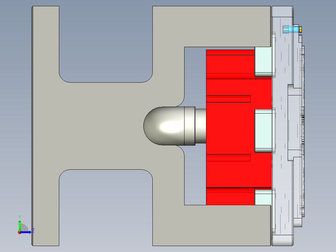 NB3236-WLAN-笔记本CNC工装夹具三维模型CNC3铣外形-210331左视图