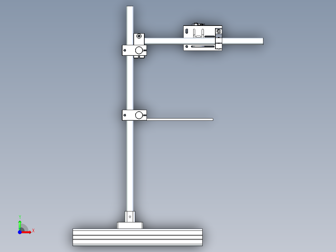 CCD安装支架前视图