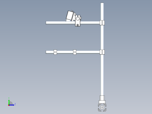 CCD安装支架左视缩略图