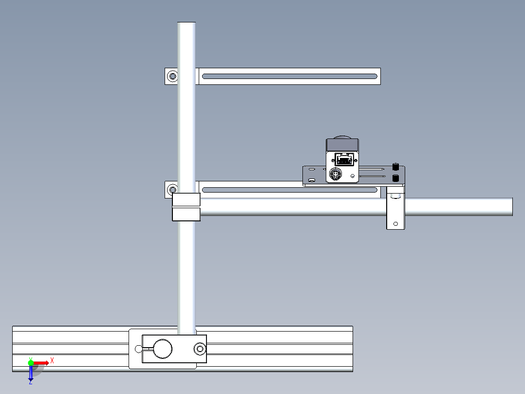 CCD安装支架俯视图