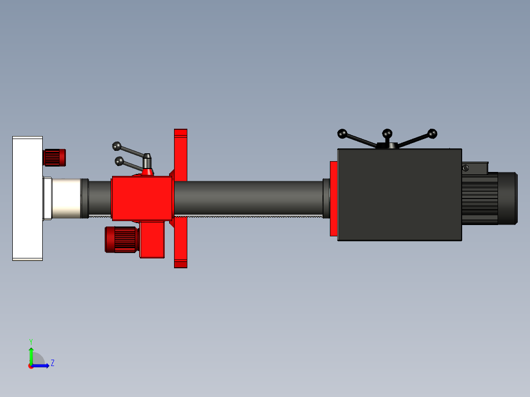 B3004034-立式钻机台钻钻床左视图