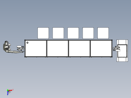 键盘按键多工位组装流水线俯视缩略图