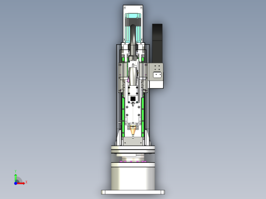 Scara-01工业机械臂3D数模图前视缩略图
