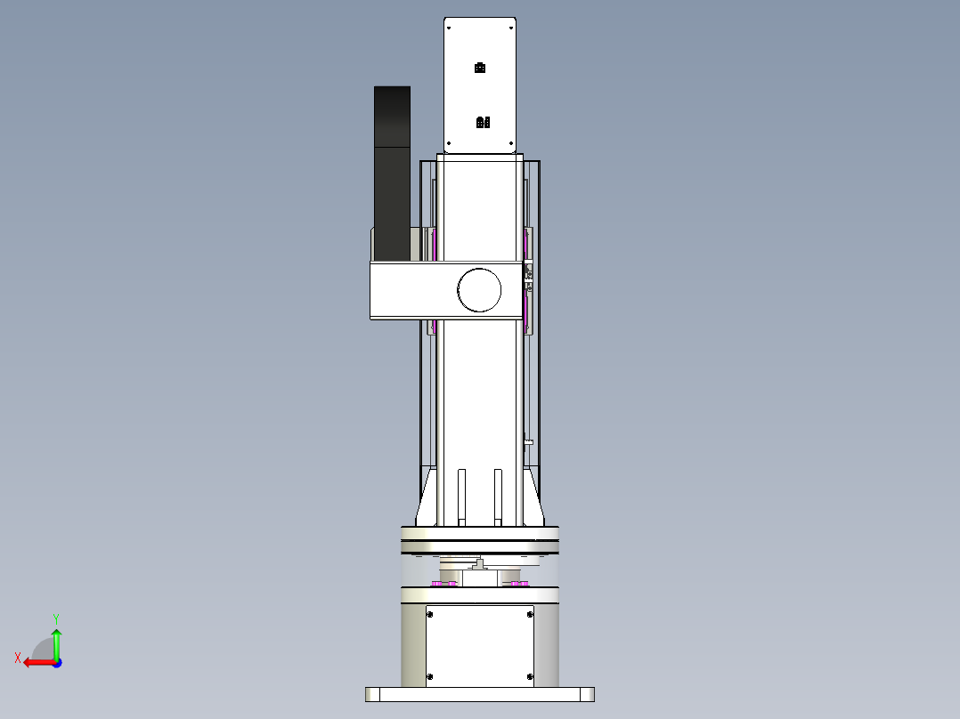 Scara-01工业机械臂3D数模图后视图