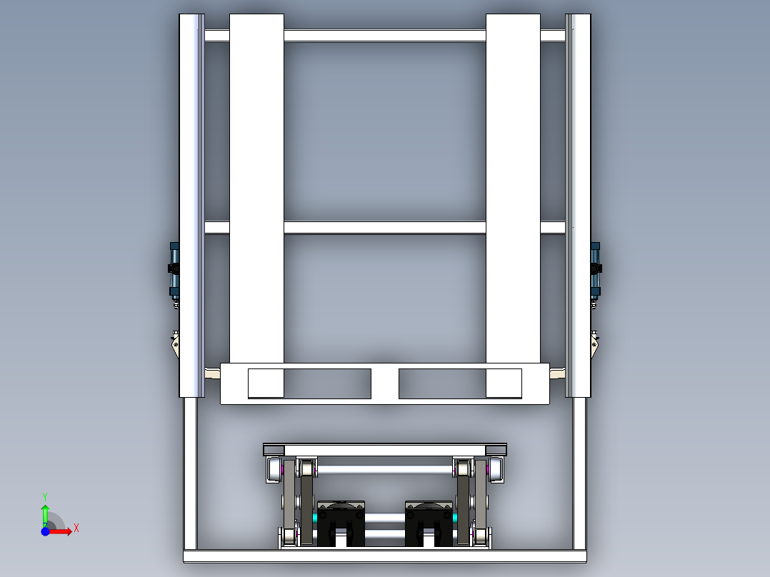 供栈机 托盘自动化供应机前视图
