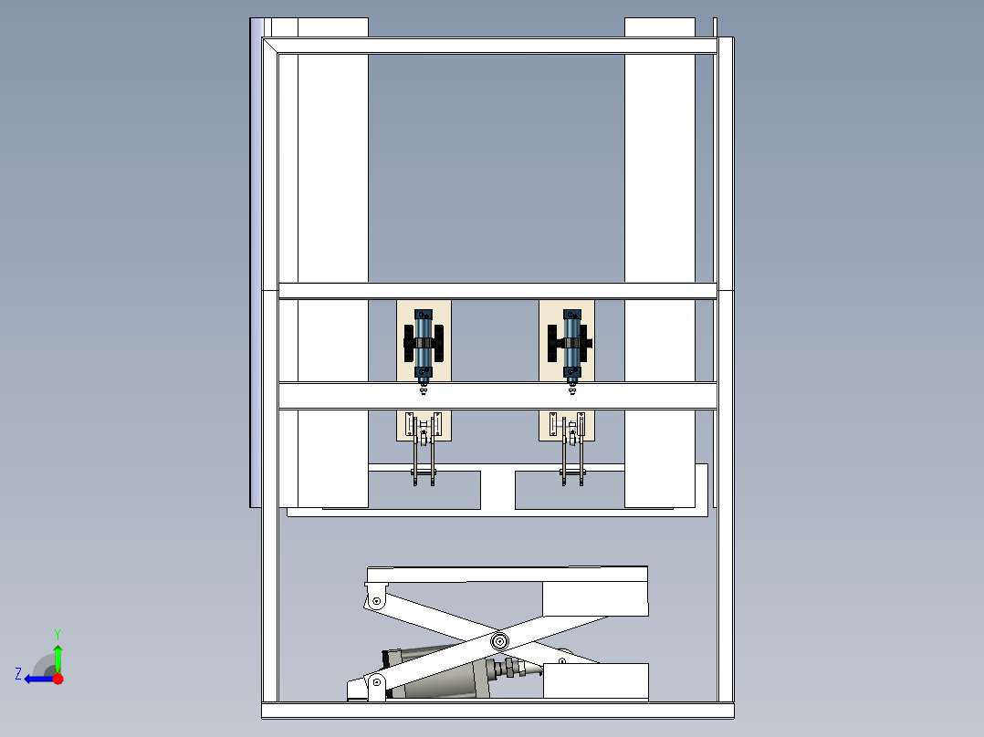 供栈机 托盘自动化供应机右视图