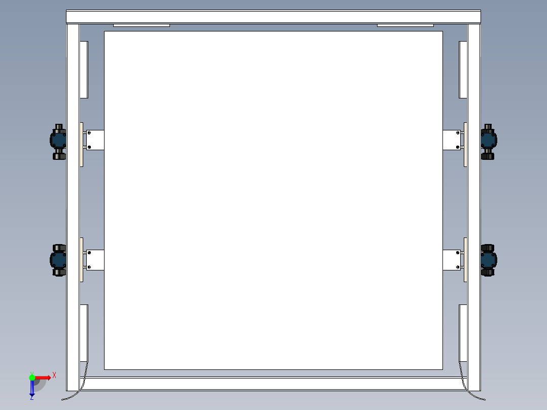 供栈机 托盘自动化供应机俯视图
