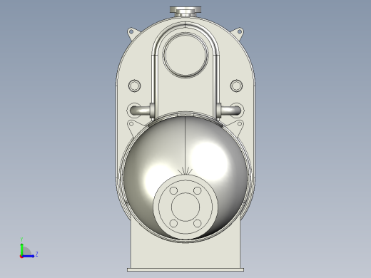 水利工程蓄水罐左视缩略图