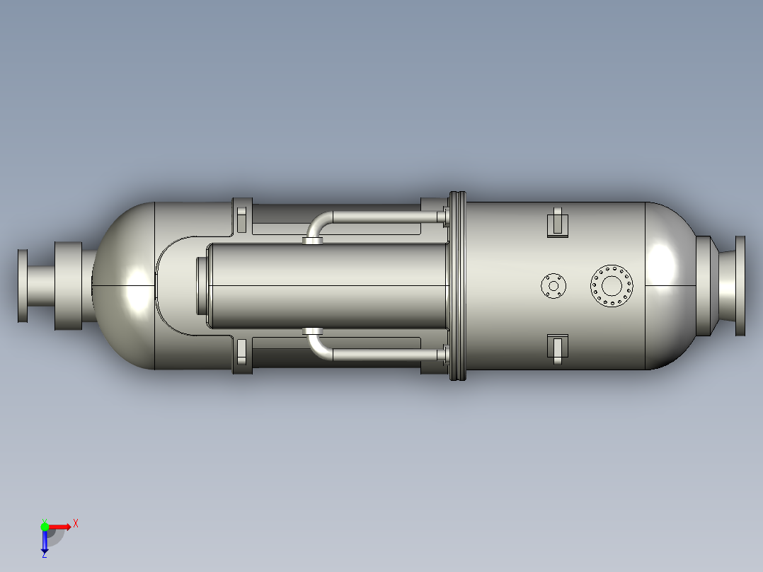 水利工程蓄水罐俯视图