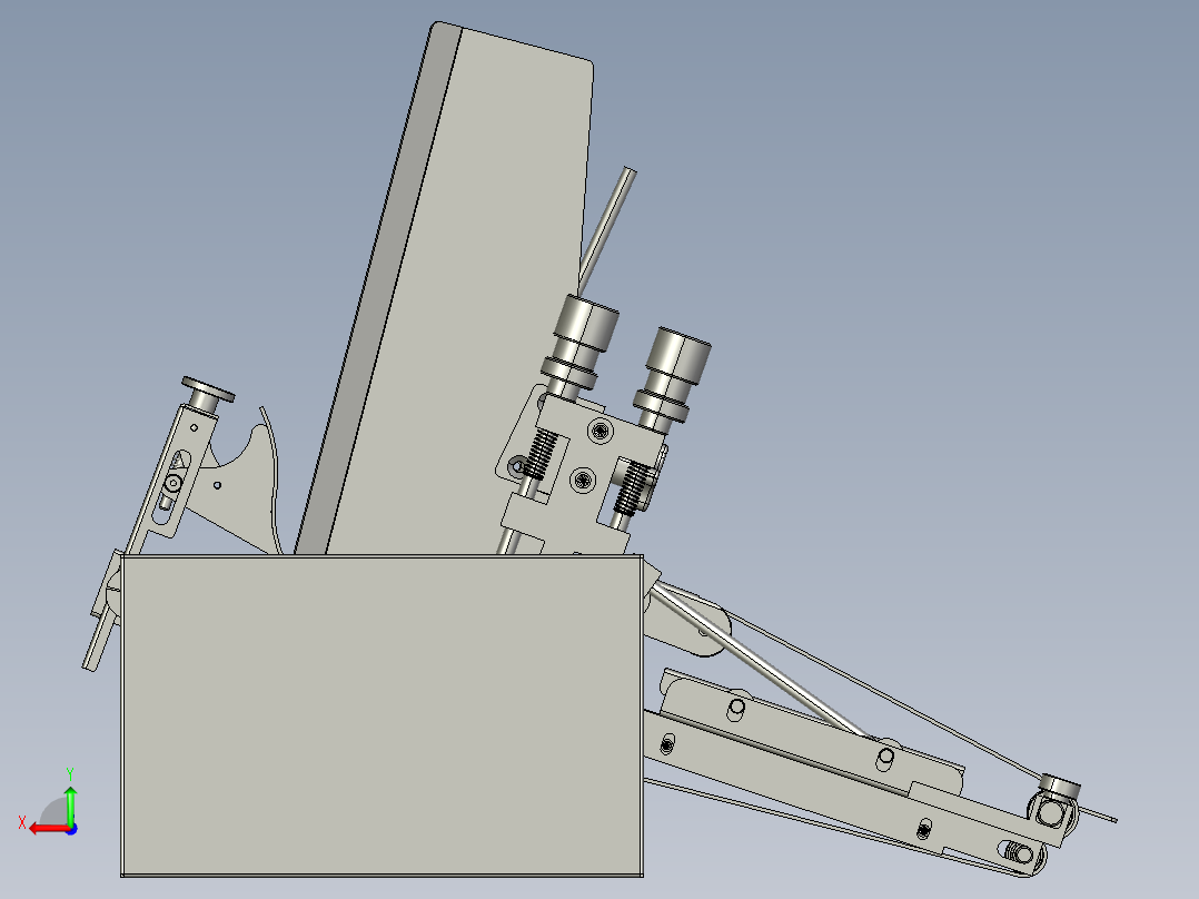 点数机，卡片发放机后视图