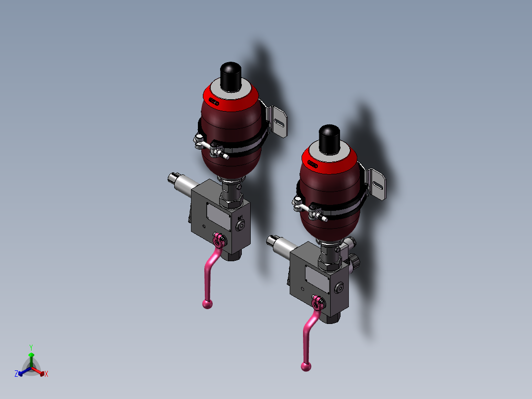 2款SB330-10Y-330储能器正等轴测图