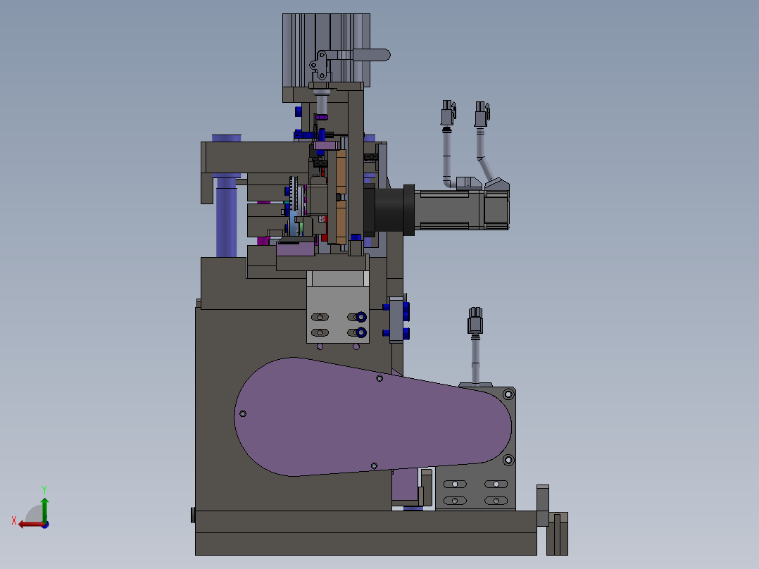 插针折弯模组后视图