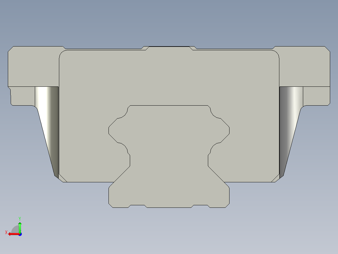 HGW45CC直线导轨组B后视图
