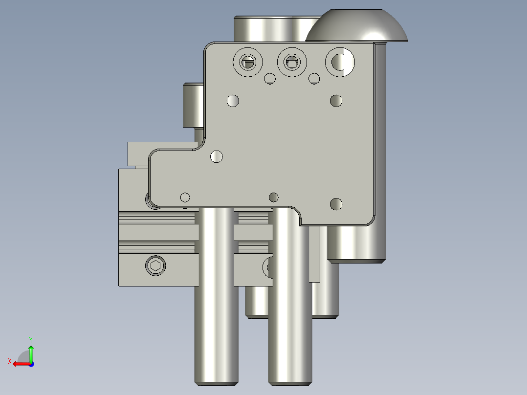 Mylar托料机构-2后视图