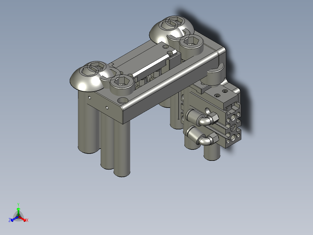Mylar托料机构-2正等轴测图