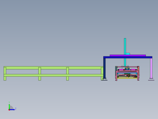 纸箱成型机的传送带左视缩略图