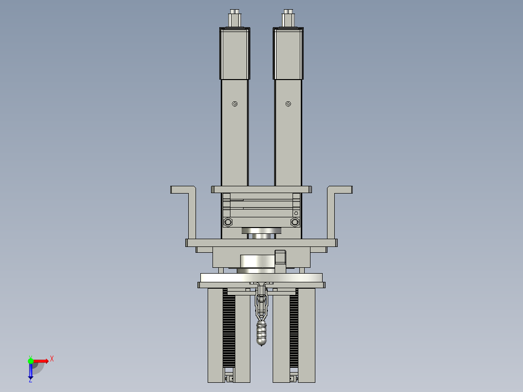 连接片弹夹上料sw0俯视图