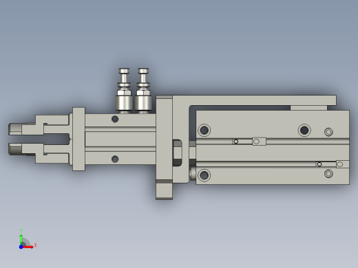 套筒组装下料夹CAE前视缩略图