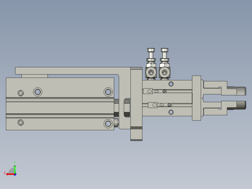 套筒组装下料夹CAE后视缩略图