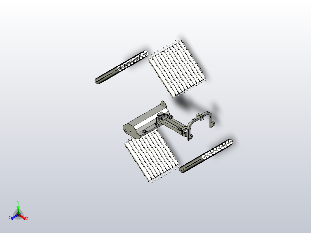 连枷割草机主视图