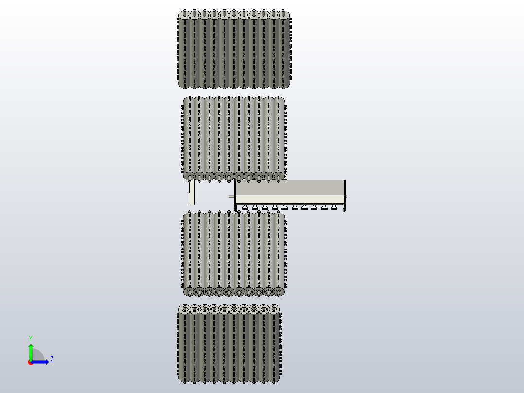 连枷割草机左视图