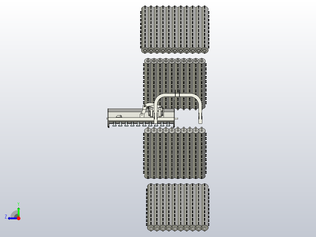 连枷割草机右视图