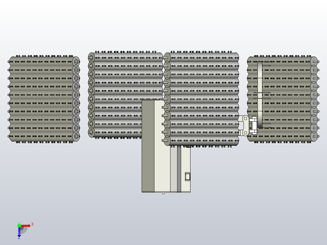 连枷割草机俯视图