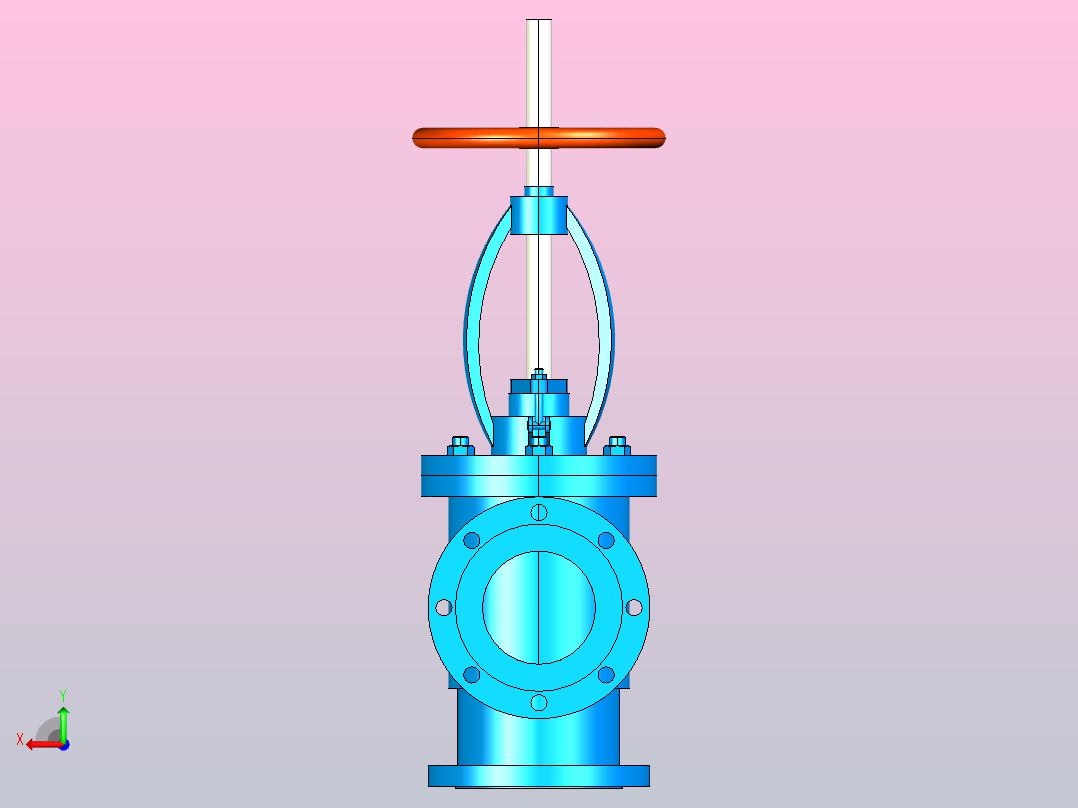 J44F46-JG44FX-1.6MPa 国标氟衬里截止阀[125]后视图