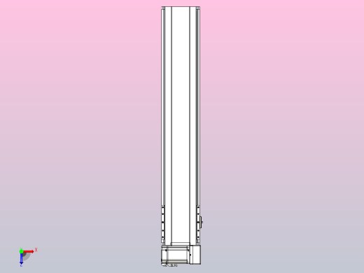 皮带直线轴半封闭可选导轨TPA-HNB-175D-140-L800-RU-Y-P75-N3俯视缩略图